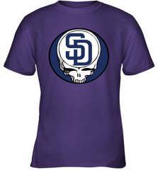 San Diego Padres Grateful Dead Steal Your Face Baseball Youth T-Shirt Youth T-Shirt - VeigarTee