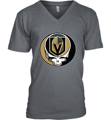 Vegas Golden Knights Grateful Dead Steal Your Face Hockey NHL Mens V-Neck T-Shirt Mens V-Neck T-Shirt - VeigarTee