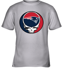 New England Patriots Grateful Dead Steal Your Face NFL Football Youth T-Shirt Youth T-Shirt - VeigarTee