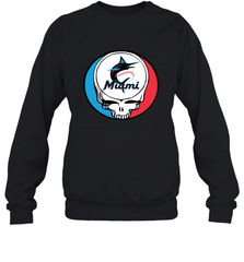 Miami Marlins Grateful Dead Steal Your Face Baseball Adult Sweatshirt Adult Sweatshirt - VeigarTee