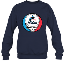 Miami Marlins Grateful Dead Steal Your Face Baseball Adult Sweatshirt Adult Sweatshirt - VeigarTee