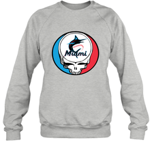 Miami Marlins Grateful Dead Steal Your Face Baseball Adult Sweatshirt Adult Sweatshirt - VeigarTee