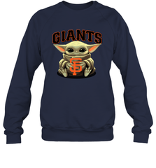 Baby Yoda Hugs Loves The San Francisco GiantsBaseball Adult Sweatshirt Adult Sweatshirt - VeigarTee
