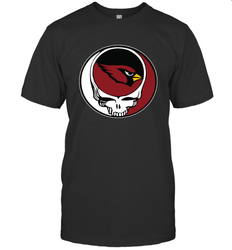Arizona Cardinals Grateful Dead Steal Your Face NFL Football Mens T-Shirt