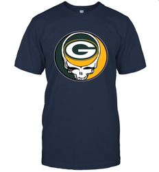 Green Bay Packers Grateful Dead Steal Your Face NFL Football Mens T-Shirt
