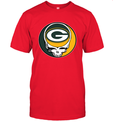 Green Bay Packers Grateful Dead Steal Your Face NFL Football Mens T-Shirt Mens T-Shirt - VeigarTee