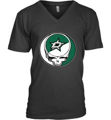 Dallas Stars Grateful Dead Steal Your Face Hockey NHL Mens V-Neck T-Shirt Mens V-Neck T-Shirt - VeigarTee