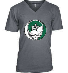 Dallas Stars Grateful Dead Steal Your Face Hockey NHL Mens V-Neck T-Shirt Mens V-Neck T-Shirt - VeigarTee