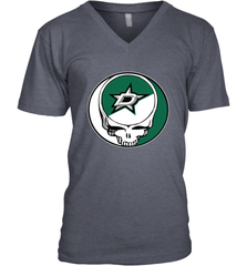 Dallas Stars Grateful Dead Steal Your Face Hockey NHL Mens V-Neck T-Shirt Mens V-Neck T-Shirt - VeigarTee