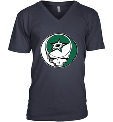 Dallas Stars Grateful Dead Steal Your Face Hockey NHL Mens V-Neck T-Shirt Mens V-Neck T-Shirt - VeigarTee