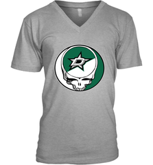 Dallas Stars Grateful Dead Steal Your Face Hockey NHL Mens V-Neck T-Shirt Mens V-Neck T-Shirt - VeigarTee