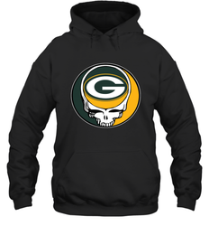 Green Bay Packers Grateful Dead Steal Your Face NFL Football Adult Hoodie Sweatshirt