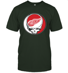 Detroit Red Wings Grateful Dead Steal Your Face Hockey NHL Mens T-Shirt Mens T-Shirt - VeigarTee