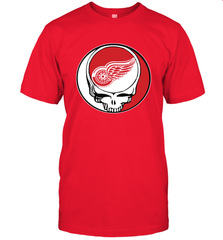 Detroit Red Wings Grateful Dead Steal Your Face Hockey NHL Mens T-Shirt Mens T-Shirt - VeigarTee