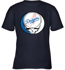 Los Angeles Dodgers Grateful Dead Steal Your Face Baseball Youth T-Shirt Youth T-Shirt - VeigarTee