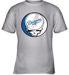 Los Angeles Dodgers Grateful Dead Steal Your Face Baseball Youth T-Shirt Youth T-Shirt - VeigarTee