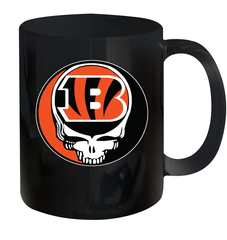Cincinnati Bengals Grateful Dead Steal Your Face NFL Football Ceramic Mug 11oz Ceramic Mug 11oz - VeigarTee