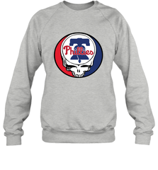 Philadelphia Phillies Grateful Dead Steal Your Face Baseball Adult Sweatshirt Adult Sweatshirt - VeigarTee
