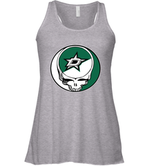 Dallas Stars Grateful Dead Steal Your Face Hockey NHL Womens Racerback Tank Top Womens Racerback Tank Top - VeigarTee