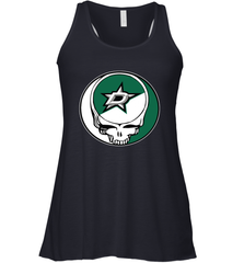 Dallas Stars Grateful Dead Steal Your Face Hockey NHL Womens Racerback Tank Top Womens Racerback Tank Top - VeigarTee