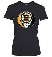 Boston Bruins Grateful Dead Steal Your Face Hockey NHL Womens T-Shirt Womens T-Shirt - VeigarTee