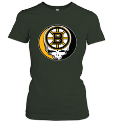 Boston Bruins Grateful Dead Steal Your Face Hockey NHL Womens T-Shirt Womens T-Shirt - VeigarTee
