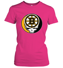 Boston Bruins Grateful Dead Steal Your Face Hockey NHL Womens T-Shirt Womens T-Shirt - VeigarTee