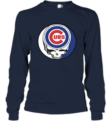 Chicago Cubs Grateful Dead Steal Your Face Baseball Adult Long Sleeve T-Shirt Adult Long Sleeve T-Shirt - VeigarTee