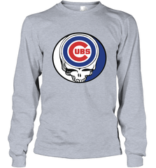 Chicago Cubs Grateful Dead Steal Your Face Baseball Adult Long Sleeve T-Shirt Adult Long Sleeve T-Shirt - VeigarTee