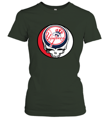New York Yankees Grateful Dead Steal Your Face Baseball Womens T-Shirt Womens T-Shirt - VeigarTee
