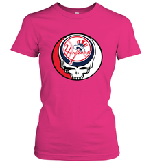 New York Yankees Grateful Dead Steal Your Face Baseball Womens T-Shirt Womens T-Shirt - VeigarTee