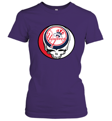 New York Yankees Grateful Dead Steal Your Face Baseball Womens T-Shirt Womens T-Shirt - VeigarTee