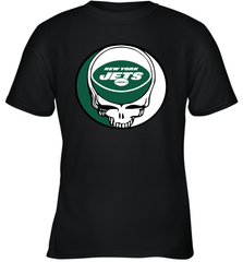 New York Jets Grateful Dead Steal Your Face NFL Football Youth T-Shirt Youth T-Shirt - VeigarTee