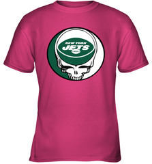 New York Jets Grateful Dead Steal Your Face NFL Football Youth T-Shirt Youth T-Shirt - VeigarTee