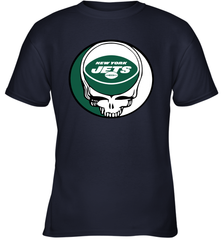 New York Jets Grateful Dead Steal Your Face NFL Football Youth T-Shirt Youth T-Shirt - VeigarTee