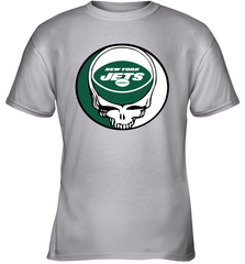 New York Jets Grateful Dead Steal Your Face NFL Football Youth T-Shirt Youth T-Shirt - VeigarTee