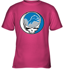 Detroit Lions Grateful Dead Steal Your Face NFL Football Youth T-Shirt Youth T-Shirt - VeigarTee