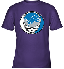 Detroit Lions Grateful Dead Steal Your Face NFL Football Youth T-Shirt Youth T-Shirt - VeigarTee