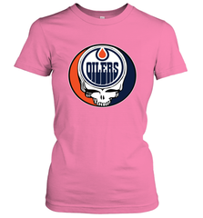 Edmonton Oilers Grateful Dead Steal Your Face Hockey NHL Womens T-Shirt Womens T-Shirt - VeigarTee