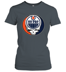 Edmonton Oilers Grateful Dead Steal Your Face Hockey NHL Womens T-Shirt Womens T-Shirt - VeigarTee