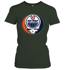 Edmonton Oilers Grateful Dead Steal Your Face Hockey NHL Womens T-Shirt Womens T-Shirt - VeigarTee
