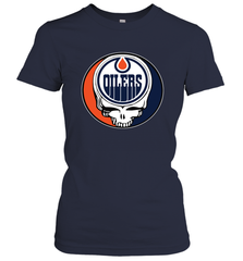 Edmonton Oilers Grateful Dead Steal Your Face Hockey NHL Womens T-Shirt Womens T-Shirt - VeigarTee