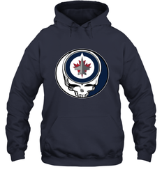 Winnipeg Jets Grateful Dead Steal Your Face Hockey NHL Adult Hoodie Sweatshirt
