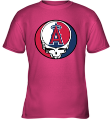 Los Angeles Angels Grateful Dead Steal Your Face Baseball Youth T-Shirt Youth T-Shirt - VeigarTee