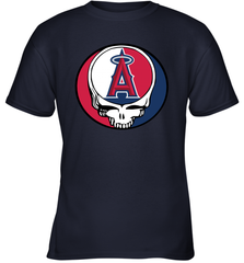 Los Angeles Angels Grateful Dead Steal Your Face Baseball Youth T-Shirt Youth T-Shirt - VeigarTee