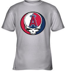 Los Angeles Angels Grateful Dead Steal Your Face Baseball Youth T-Shirt Youth T-Shirt - VeigarTee