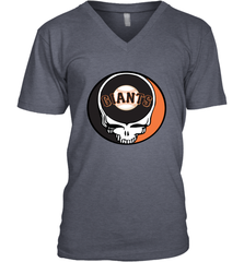 San Francisco Giants Grateful Dead Steal Your Face Baseball Mens V-Neck T-Shirt Mens V-Neck T-Shirt - VeigarTee