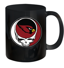 Arizona Cardinals Grateful Dead Steal Your Face NFL Football Ceramic Mug 11oz Ceramic Mug 11oz - VeigarTee