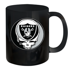 Oakland Raiders Grateful Dead Steal Your Face NFL Football Ceramic Mug 11oz Ceramic Mug 11oz - VeigarTee
