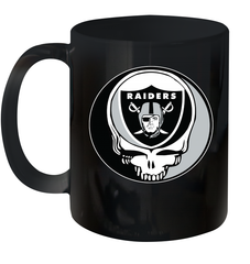 Oakland Raiders Grateful Dead Steal Your Face NFL Football Ceramic Mug 11oz Ceramic Mug 11oz - VeigarTee